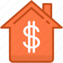 building, dollar, house price, house value, real estate 