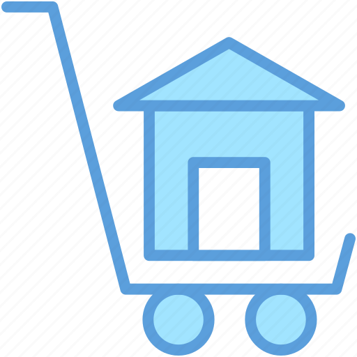 Building, construction, estate, house, trolley icon - Download on Iconfinder