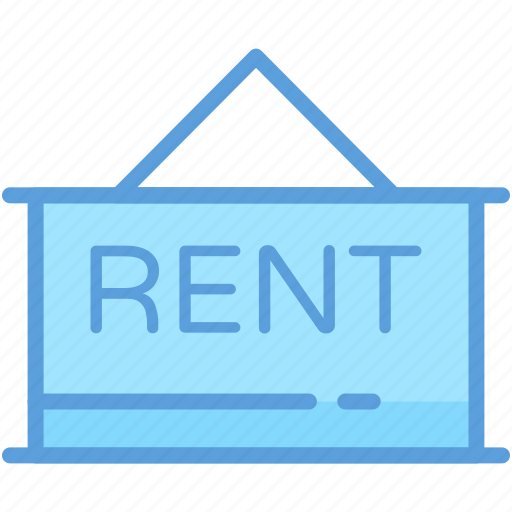 For rent, hanging board, real estate, rent signboard, rental icon - Download on Iconfinder