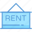 for rent, hanging board, real estate, rent signboard, rental 