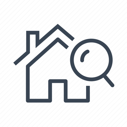 Home, house, real estate, search icon - Download on Iconfinder