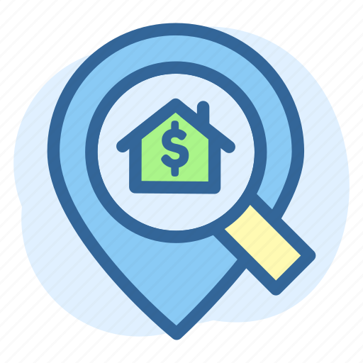Business, estate, house, location, real, searching icon - Download on Iconfinder