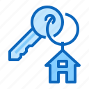 estate, house, key, real, sale