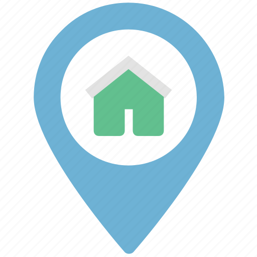 House location, location pointer, locator, map, navigational, pin icon - Download on Iconfinder