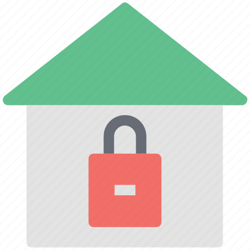 Home, lock sign, locked house, real, safe, secure, unlocked building icon - Download on Iconfinder