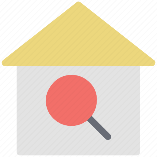 Find, house, magnifier, real estate, search, searching home icon - Download on Iconfinder