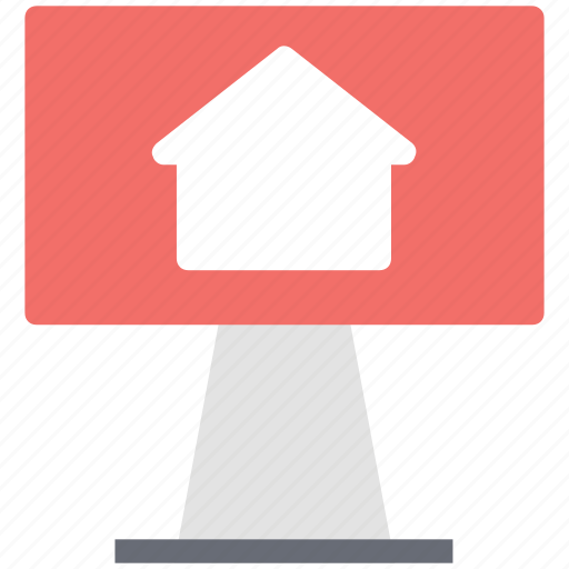 Advertisement board, home board, house board, real estate advertisement, sign board icon - Download on Iconfinder