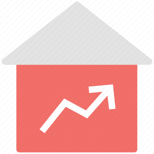 Arrow sign, arrows, house, real estate, up icon - Download on Iconfinder