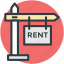 for rent estate, for rent sign, home for rent, real estate sign, relocation 