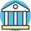 bank building, building, building columns, building front, real estate 