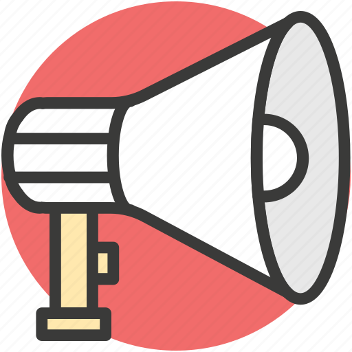 Alert, announcement, bullhorn, loud hailer, speaking-trumpet icon - Download on Iconfinder