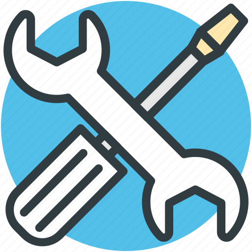 Garage tools, mechanic, repair tools, screwdriver, wrench icon - Download on Iconfinder