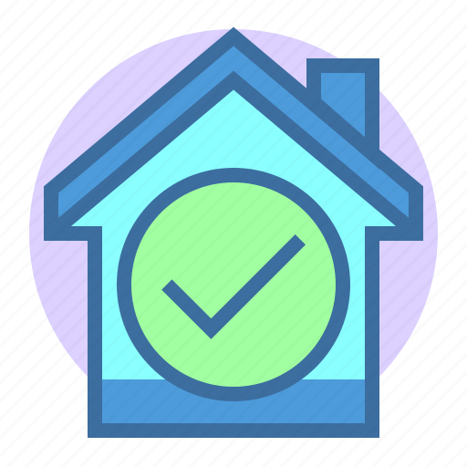 Approve, correct, estate, home, property icon - Download on Iconfinder
