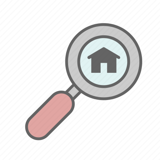 Estate, home, house, real, rent, sale, search icon - Download on Iconfinder