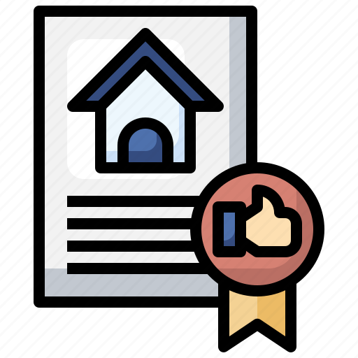 Award, real, estate, home, document icon - Download on Iconfinder