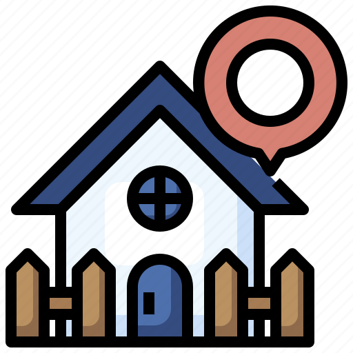Location, pin, real, estate, home, house icon - Download on Iconfinder