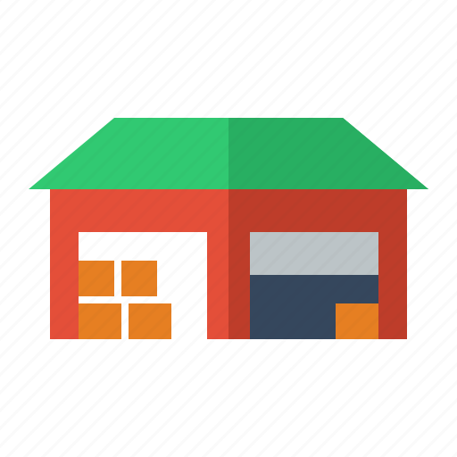 Warehouse, buildings, factories, stocks, storage, factory, items icon - Download on Iconfinder