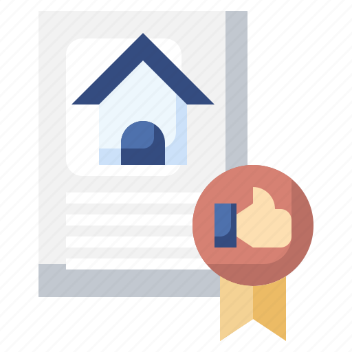 Award, real, estate, home, document icon - Download on Iconfinder