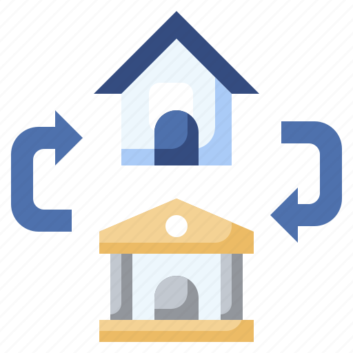 Mortgag, house, bank, real, estate, property icon - Download on Iconfinder