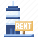 office, town, real, estate, rent