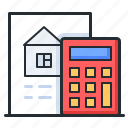 calculator, layout, house, purchase