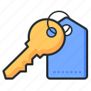 key, keychain, open, real estate