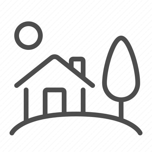 House, home, tree, nature, city, village icon - Download on Iconfinder