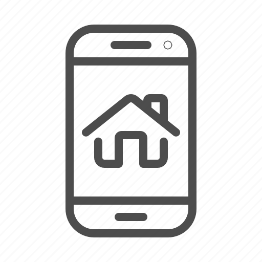 Smart home, smartphone, mobile phone, house icon - Download on Iconfinder
