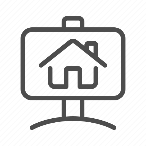 Real estate, real estate sign, sign, house, home, for sale icon - Download on Iconfinder