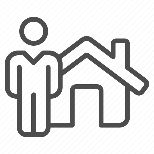 Realtor, home owner, house, home, man, real estate icon - Download on Iconfinder