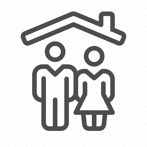 Household, family, couple, man, woman, roof icon - Download on Iconfinder