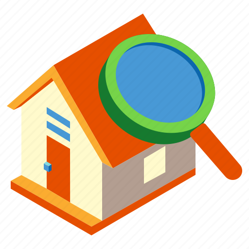 House, inspect, inspection, magnifying, property, real estate, search icon - Download on Iconfinder