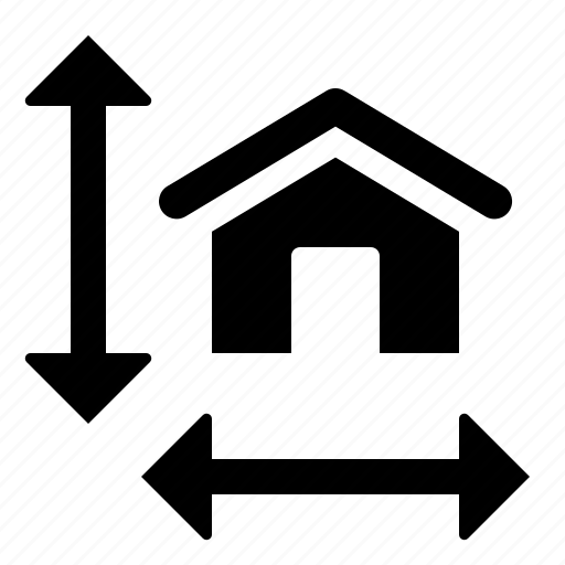 House, dimension, home, size, measurement, building icon - Download on Iconfinder