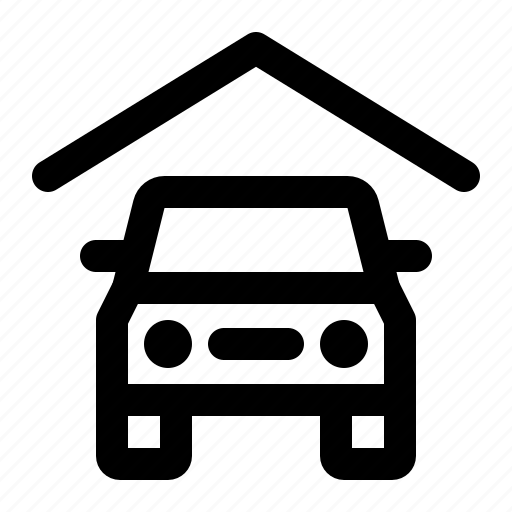 Garage, car, vehicle, transportation, parking, house icon - Download on Iconfinder