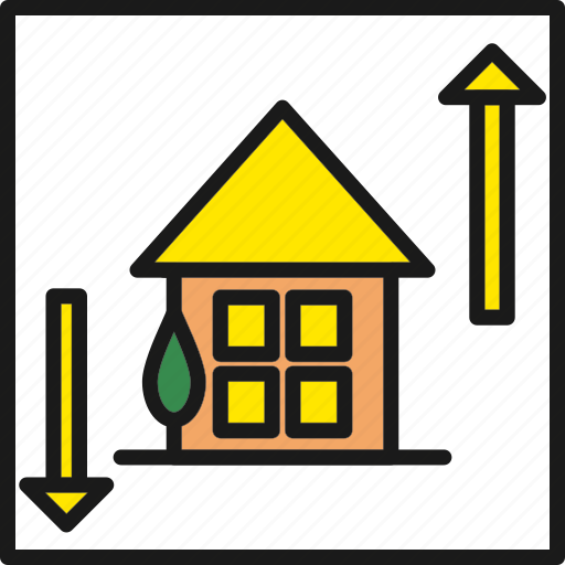 Arrow, home, house, increase, price icon - Download on Iconfinder