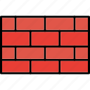 brick, wall, firewall, protection, security