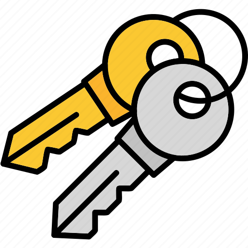 Keys, home, house, saftey, pair icon - Download on Iconfinder