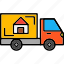 moving, truck, move, transportation, vehicle 