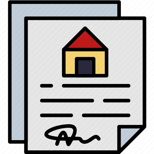 Property, document, contract, file, home, house, real icon - Download on Iconfinder