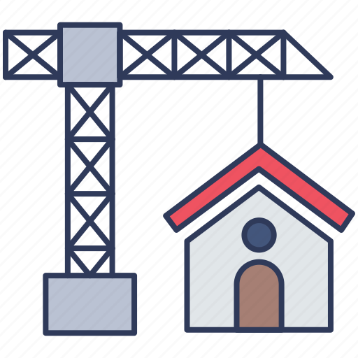 House, home, repair, real, estate, crane icon - Download on Iconfinder