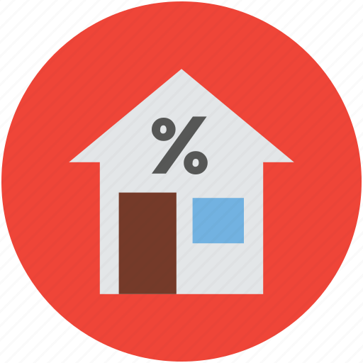 Home, percentage, percentage sign, property, real estate, value icon - Download on Iconfinder