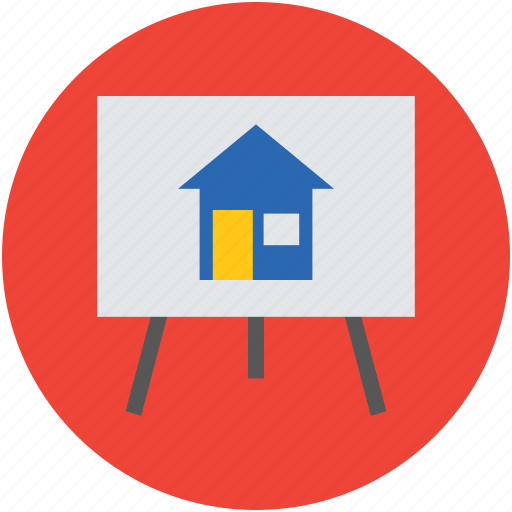 Art, artist, canvas, drafting, drawing, easel, house icon - Download on Iconfinder