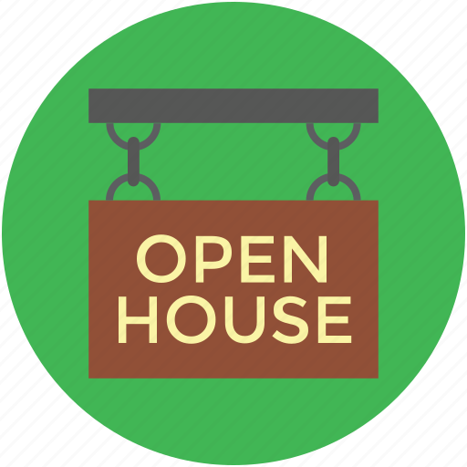 Hanging sign, info, information, message, notice, open house, real estate icon - Download on Iconfinder