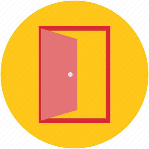 Door, door way, entrance, exit, opened door, out icon - Download on Iconfinder