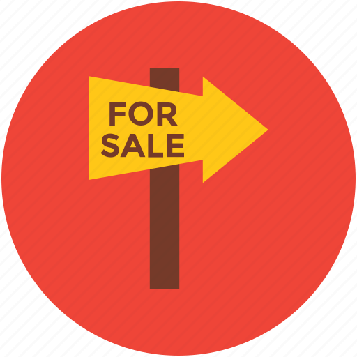 Arrow pointing, direction, for sale, guidepost, indication, info, signpost icon - Download on Iconfinder