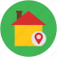 gps, house, house location, map marker, navigation, real estate 