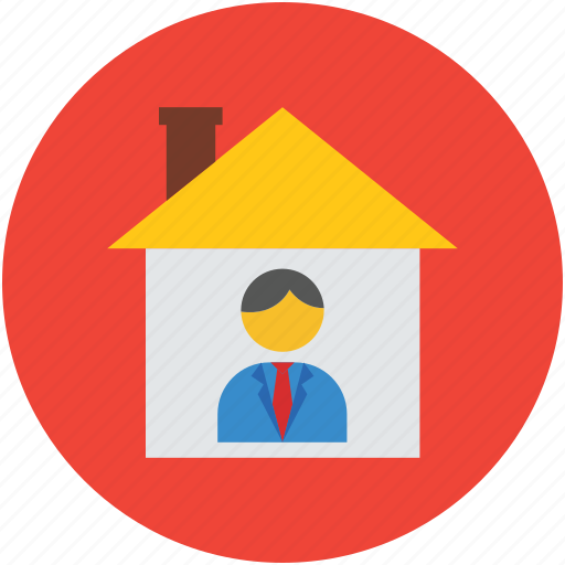 Estate agent, house, house owner, house ownership, property dealer, real estate icon - Download on Iconfinder