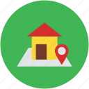 gps, house, house location, map marker, navigation, real estate