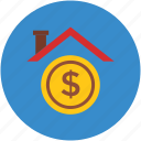 dollar sign, for sale, home, house for sale, property, value 