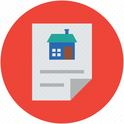 Documentation, house, property, property documents, real estate icon - Download on Iconfinder